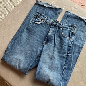 zara wide leg jeans